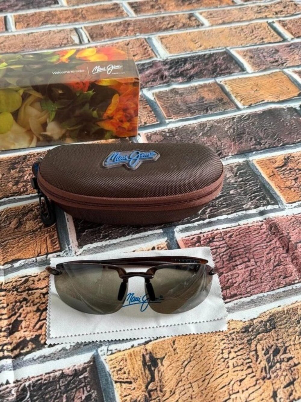 Maui Jim Men's Brown and Black Sunglasses
